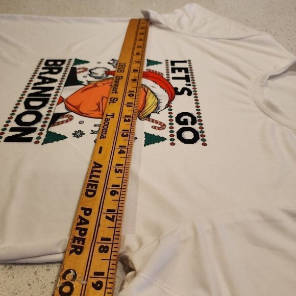 Unbranded Let's Go Brandon Trump Women's Christmas T Shirt Large - Picture 4 of 4
